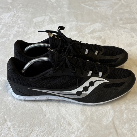 Saucony Racing Vendetta 3 Track Spike Running Shoe Mens Size 12.5 Black - Picture 3 of 12